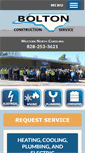 Mobile Screenshot of boltonservicewnc.com