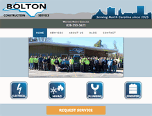 Tablet Screenshot of boltonservicewnc.com